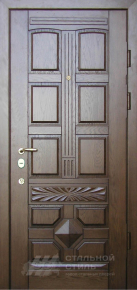 Парадная дверь №368 с отделкой Массив дуба - фото