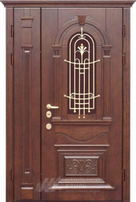 Парадная дверь №372 с отделкой Массив дуба - фото