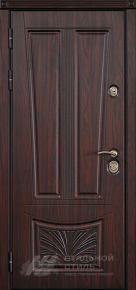 Утепленная модель двери МДФ винорит + МДФ винорит с отделкой МДФ ПВХ - фото №2
