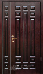 Парадная дверь №393 с отделкой Массив дуба - фото