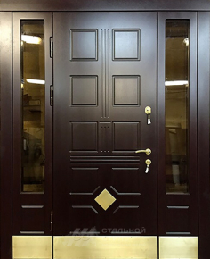 Парадная дверь №70 с отделкой Массив дуба - фото
