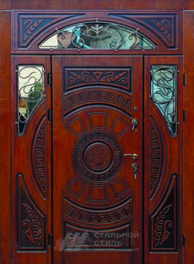 Парадная дверь №116 с отделкой Массив дуба - фото