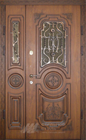 Парадная дверь №331 с отделкой Массив дуба - фото