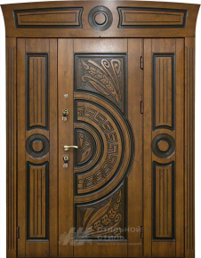 Парадная дверь №340 с отделкой Массив дуба - фото
