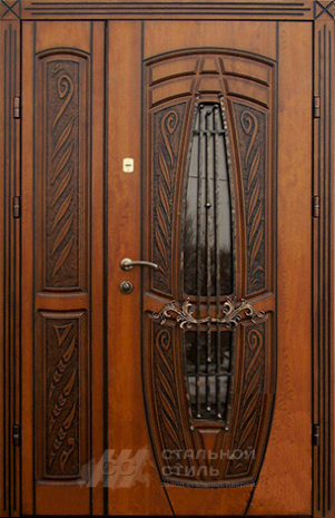 Дверь «Парадная дверь №106» c отделкой Массив дуба