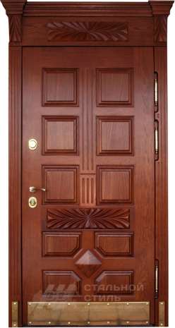 Дверь «Парадная дверь №57» c отделкой Массив дуба