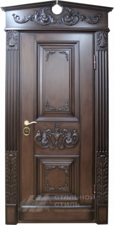 Дверь «Парадная дверь №63» c отделкой Массив дуба