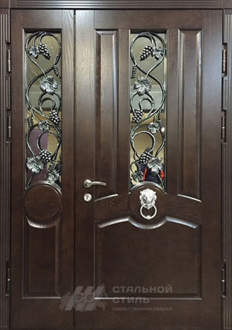 Дверь «Парадная дверь №66» c отделкой Массив дуба
