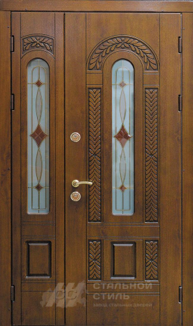 Дверь «Парадная дверь №345» c отделкой Массив дуба