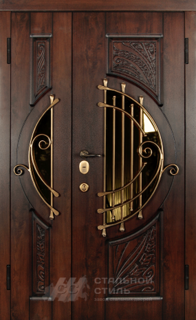 Дверь «Парадная дверь №329» c отделкой Массив дуба