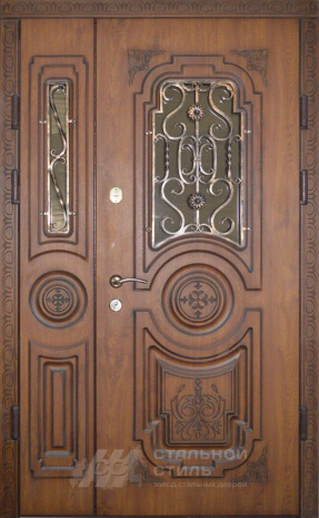 Дверь «Парадная дверь №331» c отделкой Массив дуба