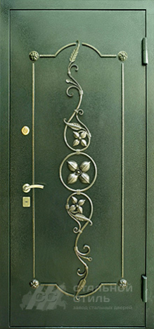 Дверь «Дверь с ковкой №1» c отделкой Порошковое напыление