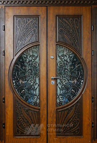 Дверь «Парадная дверь №101» c отделкой Массив дуба