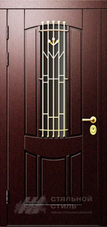 Дверь «Дверь с ковкой №15» c отделкой МДФ ПВХ