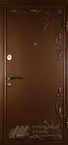 Дверь «Дверь с ковкой №3» c отделкой Порошковое напыление