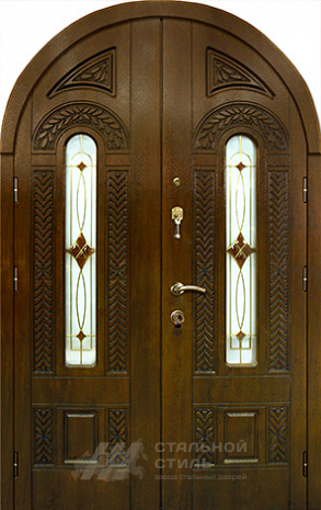 Дверь «Парадная дверь №69» c отделкой Массив дуба