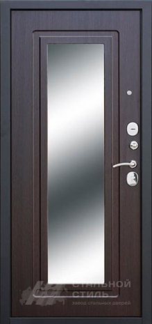 Дверь «Дверь с зеркалом №75» c отделкой МДФ ПВХ